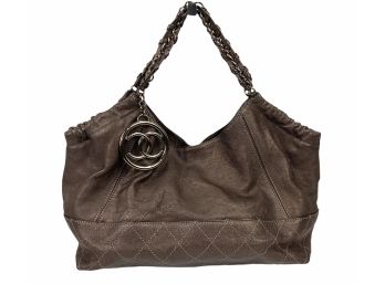 Chanel Brown Coco Cabas Hobo Bag Like New