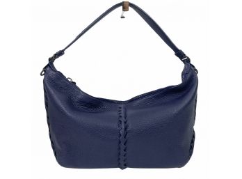 Bottega Veneta Blue Leather Small Hobo Handbag