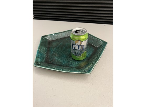 Green Ceramic Serving Platter