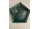 Green Ceramic Serving Platter