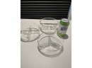 MCM Glass Serving Dishes