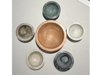 Set Handmade Marble Serving Bowls