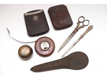 Vintage Accessories Including Letter Opener & Tape Measure