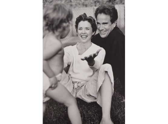 Warren Beatty, Annette Bening And Their Daughter LA 1994 By Patrick Demarchelier Silver Gelatin