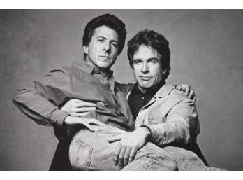 Dustin Hoffman And Warren Beatty, 1987  Silver Gelatin Photograph By Patrick Demarchelier