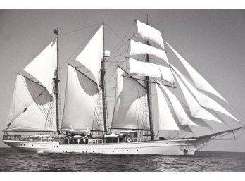 Sailing Yacht Baboon Silver Gelatin Photograph By Patrick Demarchelier