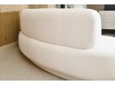 Nuage Drift Left Sofa By Interlude Home Covered In White Boucle
