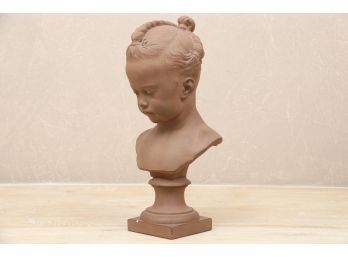 Atelier Jacques Saly Young Girl Terracotta Bust