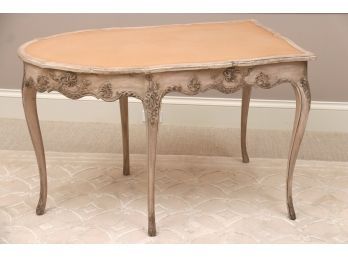 French Leather Top Writing Desk