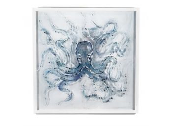 Hand Painted Octopus Wall Art By Two's Company