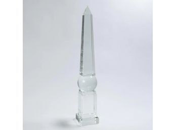 Mid Century Modern Glass Obelisk