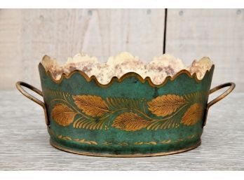 19th Century Dual Shoulder French Tole Planter