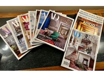 Architectural Digest - Multiple Lots - 2017 YEAR OF THE REBRAND (9 Editions)  Special Edition - Kitchen/bath