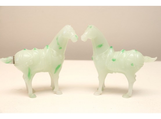 Pair Of Jade Horses