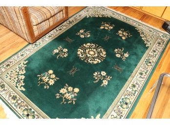 Bellestan Worsted Wool Green Oriental Area Rug