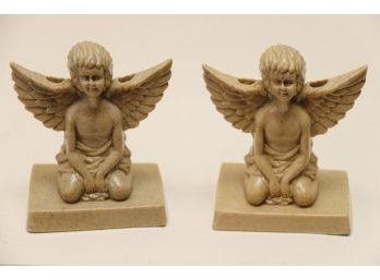 Mt. Pinatubo Angel Candle Holders