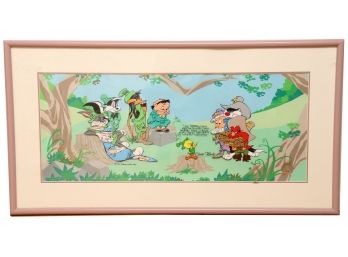 Sherwood Forrest Looney Tunes Animation Cel With Certificate