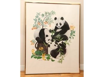 Panda Watercolor Print
