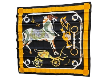 Hermes Silk Scarf Carre: Tout En Carre 90 CM