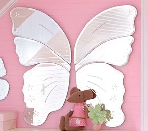 Jumbo Frameless Pottery Barn Kids Mirror Butterfly