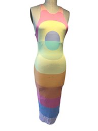 MARA HOFFMAN Gauze Modal Midi Electrolight Pastel Dress