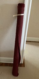 Bolt Of Red Burgundy Velvet Fabric