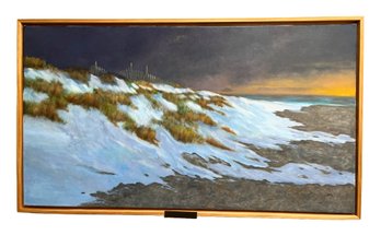 Snow On Sand Dunes - Original Oil Painting