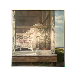 Joseph Reboli Original Oil Painting 'Oak Island Porch'