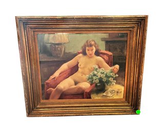 Original Nude Oil Painting ' Reverie'  By Russell Cowles