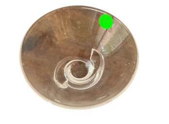 Steuben Crystal Spiral Bowl