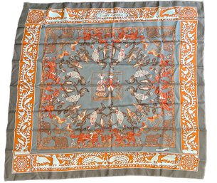 Hermes Early America Silk Scarf 90CM