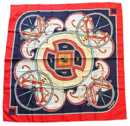 Hermes Washington Carriage Scarf 90 CM