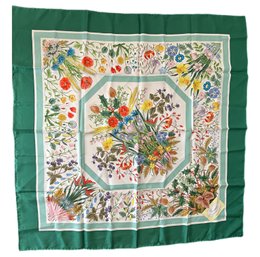 Gucci Silk Floral Scarf