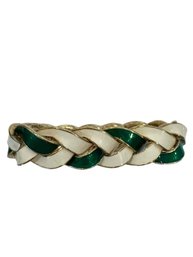 Vintage CINER Enamel And Gold Tone Bracelet