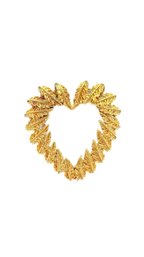 Cartier 18K Yellow Gold Heart Leaf Pin/Brooch