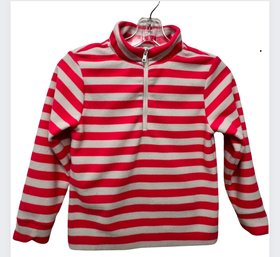 DUDLEY STEPHENS Girls Windabout Pullover Pink And White Fleece