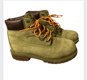 TIMBERLAND Boys Ankle Boots Olive