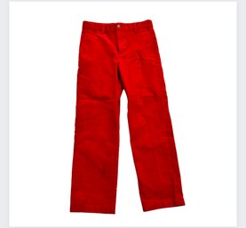 VINEYARD VINES Boys Red Corduroy 'Breaker' Pants