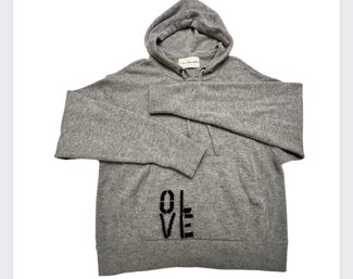 Kerri Rosenthal Olive You Love Hoodie - Gray