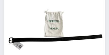 Bottega Veneta Intrecciato Belt New With Tags Black