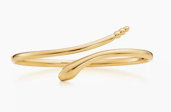 Tiffany & Co. Elsa Peretti 18K Yellow Gold Snake Bangle Bracelet