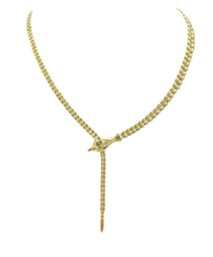 Tiffany & Co. Elsa Peretti Snake 18K Yellow Gold Necklace