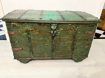 Antique Northern Indian Painted Chest