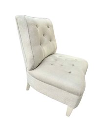 Custom Satay Grey  Slipper Chair