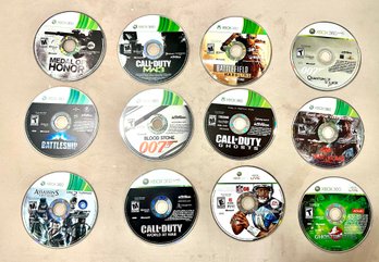 12 XBOX 360 Games (NO BOXES) AS PICTURED