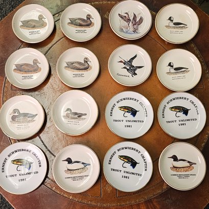 Vintage American Bird Decoys Collectible Mini Porcelain Plates  #81