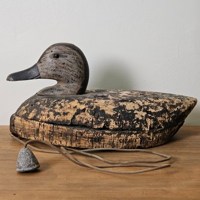 Antique Hand Carved Duck Decoy Sculpture #49