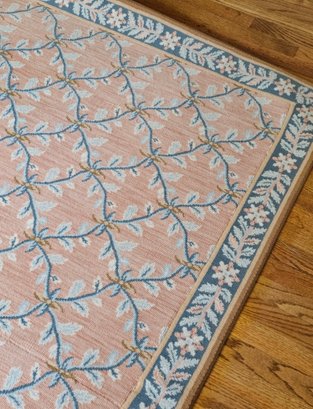 Masterpiece Of Needlepoint Design Stark Carpet In Pink And Floral Design Large Size 143 1/2' 125'#44