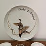 Lot Of Vintage American Bird Decoys Collectible Ashtrays And Large Dish  #92