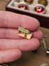 Vintage Men's Jewelry Box Of Cufflinks And Tie Clips Some Of Them Are Gold Plated #100
